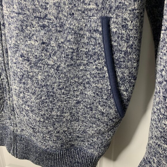 Quiksilver, MensHoodie, Winter, Cozy.FullZip, XLSize, Blue&Grey,SurfStyle,Casual - Picture 4 of 16